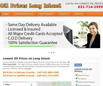 Oilpriceslongisland.com(Cheap Oil Prices on Long Island) Screenshot