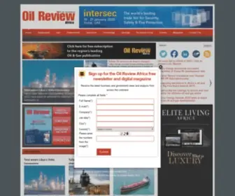 Oilreviewafrica.com(Oil Review Africa) Screenshot