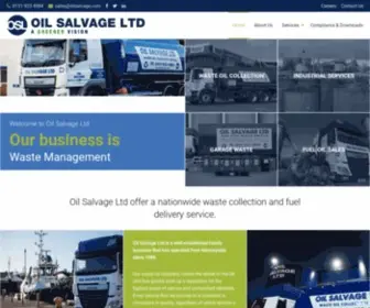 Oilsalvage.com(UK's Leading Waste Oil Recycling Company) Screenshot