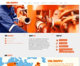 Oilserv.com(Providing expert solutions for clients operating across the Middle East and North Africa region) Screenshot