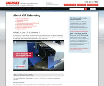 Oilskimming.com(Oil Skimming) Screenshot