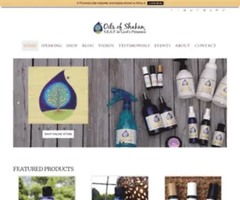 Oilsofshakan.com(Christian Aromatherapy products & education) Screenshot