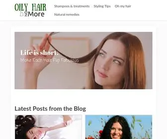 Oilyhairnomore.com(Homepage 3) Screenshot