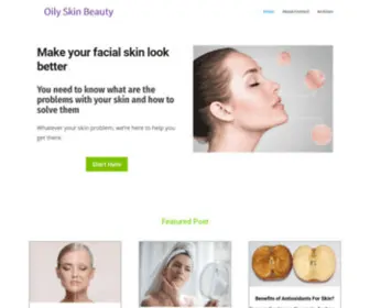 Oilyskinbeauty.com(It's time to make your skin better. Oilyskinbeauty) Screenshot