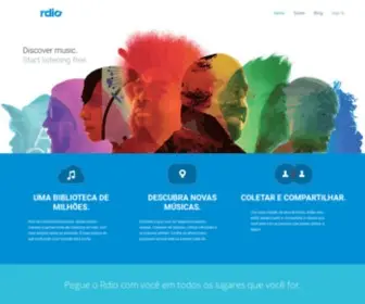 Oirdio.com.br(Rdio) Screenshot