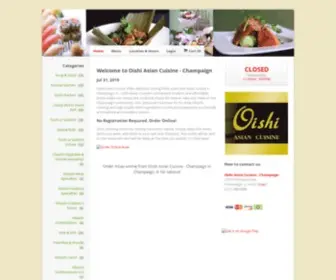 Oishichampaign.com(Order Asian online from Oishi Hibachi Steakhouse) Screenshot