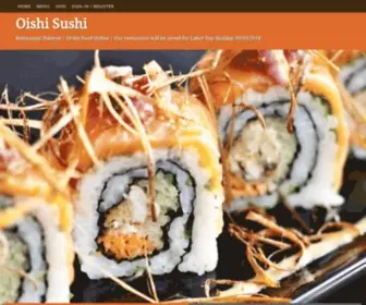 Oishisushionline.com(Oishi Sushi) Screenshot