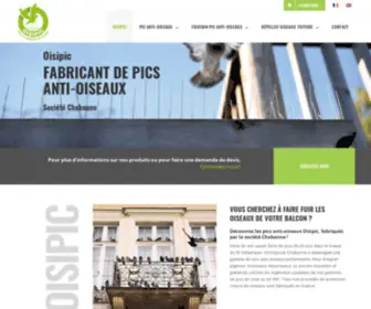 Oisipic.fr(Oisipic, fabricant de pics anti-oiseaux) Screenshot