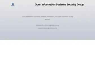 Oissg.org(The OISSG website) Screenshot