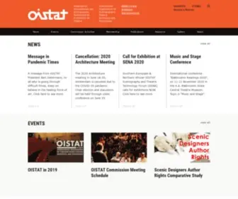 Oistat.org(International Organisation of Scenographers) Screenshot