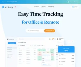 Oitchau.com(Free Time Tracking & Scheduling Software) Screenshot