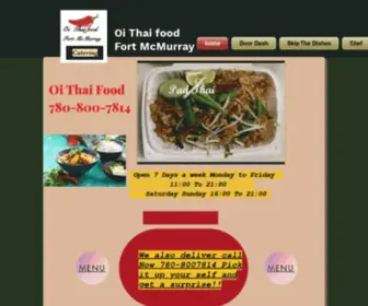 Oithaifood.com(Oi Thai food) Screenshot