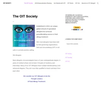 Oitsociety.org(We are a global network) Screenshot