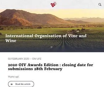Oiv.int(International Organisation of Vine and Wine) Screenshot