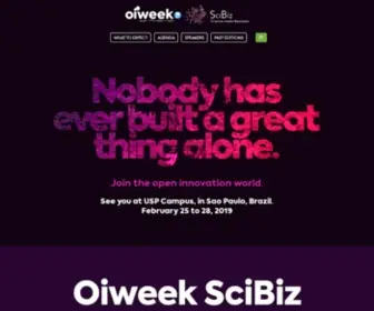 Oiweek.com(Open Innovation Week 2019) Screenshot