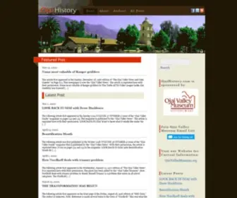 Ojaihistory.com(Sharing the history of the Ojai Valley) Screenshot