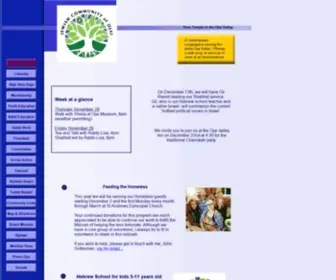 Ojaitemple.org(Jewish Community of Ojai) Screenshot