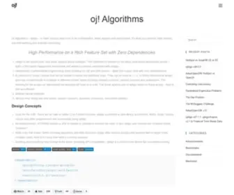 Ojalgo.org(Open Source Java code to do mathematics) Screenshot