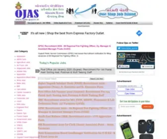 Ojas-GujNic.in(Gujarat Govt Online Job Application) Screenshot