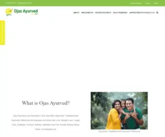 Ojasayurved.com(Ojas Ayurved Offers ayurvedic treatment in Pune Nashik India) Screenshot