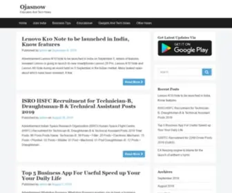 Ojasnow.in(Education And Tech News) Screenshot