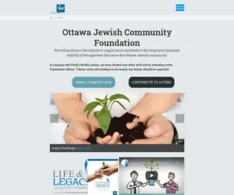 OJCF.ca(Ottawa Jewish Community Foundation) Screenshot