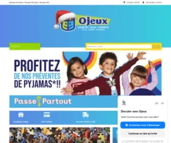 Ojeux.ca(Magasin de jouets en ligne et à Montréal) Screenshot