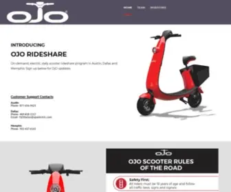 Ojoelectric.com(The OjO Commuter Scooter) Screenshot