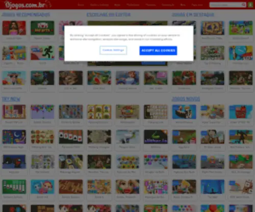 Ojogos.com.br(Jogue jogos online grátis em . Temos jogos para garotos e garotas) Screenshot