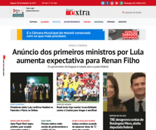 Ojornalextra.com.br(Jornal Extra de Alagoas) Screenshot