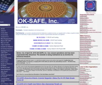 OK-Safe.org(OK-SAFE: Home) Screenshot