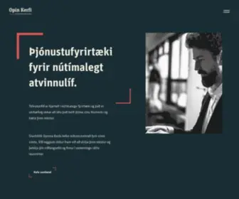 OK.is(Opin Kerfi Forsíða) Screenshot