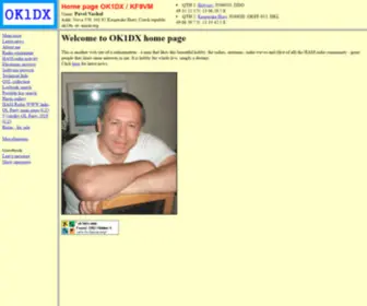 OK1DX.cz(OK1DX web page) Screenshot