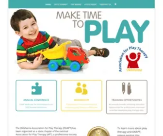 Oka4PT.com(Oklahoma Association for Play Therapy) Screenshot