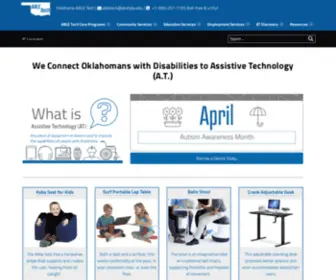 Okabletech.org(Connect Oklahomans with Disabilities to Assistive Technology) Screenshot