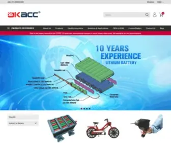 Okacc.com(Lithium Ion Battery) Screenshot