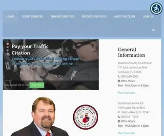 Okaloosaclerk.com(Okaloosa Clerk of the Circuit Court & County Comptroller) Screenshot