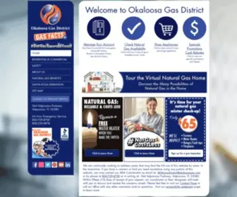 Okaloosagas.com(Okaloosa Gas District) Screenshot
