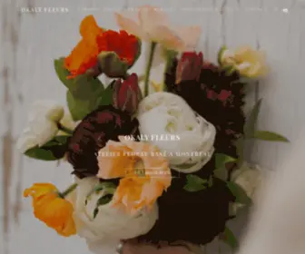 Okalyfleurs.com(OKALY Fleurs est un atelier floral basé à Montréal. Boutique en ligne) Screenshot