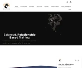 Okamicanine.com(Okami Canine) Screenshot