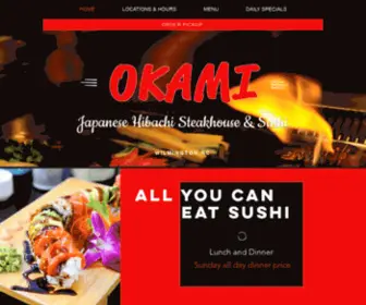 Okamisteakhouse.com(Steakhouse) Screenshot