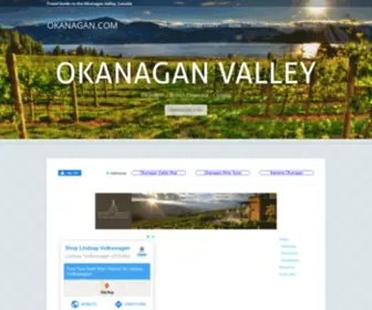 Okanagan.com(Travel Website of the Okanagan Valley) Screenshot