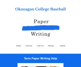 Okanagancollegebaseball.com(Okanagan College Term Paper Help) Screenshot