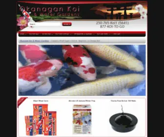 Okanagankoi.com(Okanagan Koi & Water Gardens) Screenshot