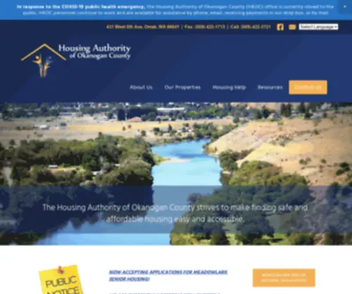 Okanoganhousing.org(Housing Authority of Okanogan County) Screenshot