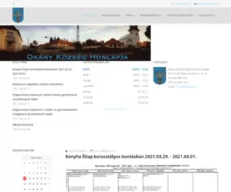 Okany.hu(Okány Község honlapja) Screenshot