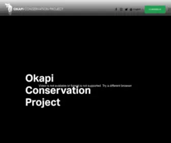 Okapiconservation.org(Okapi Conservation Project) Screenshot