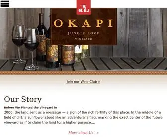 Okapiwines.com(Okapi Winery) Screenshot