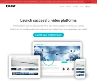 Okast.tv(Lancez votre plateforme de streaming vidéo (SVOD) Screenshot