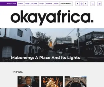 Okayafrica.com(Okayafrica) Screenshot